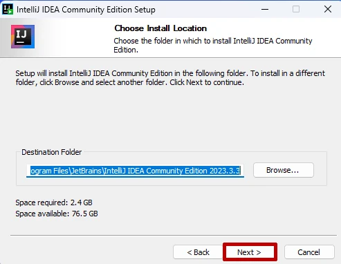 IntelliJ IDEA Community Edition installation directory