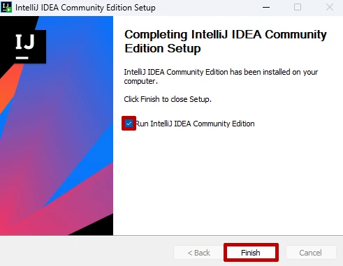 IntelliJ IDEA Community Edition finish set up