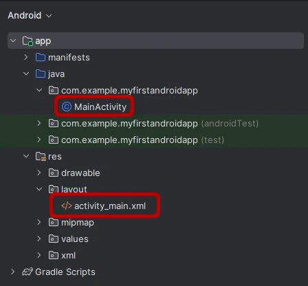 Project explorer inside Android Studio