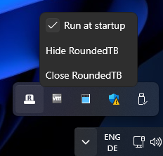 RoundedTB run at startup